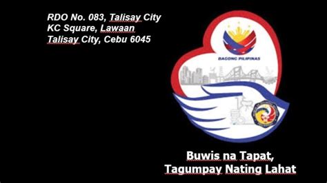 bir lawaan|Revenue District Office No. 83 – Talisay City, Cebu .